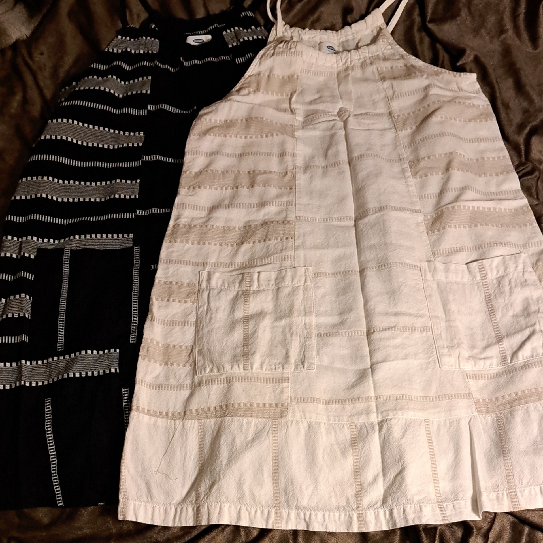 Black And Cream Striped Dresses